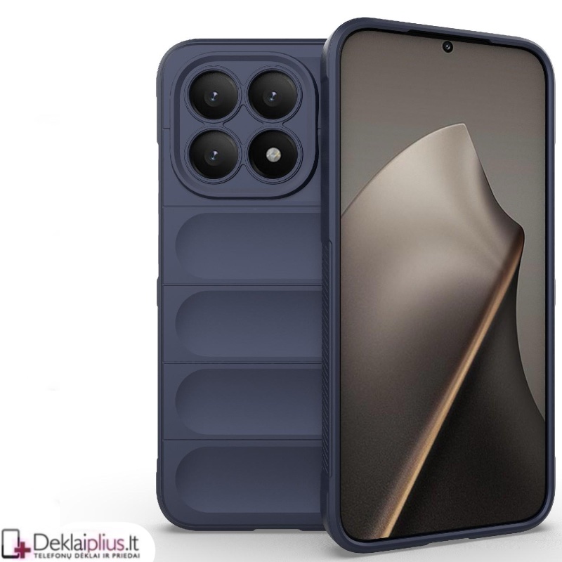 Magic Shield guminis dėklas - tamsiai mėlynas (Xiaomi 15T) Magic Shield guminis dėklas - tamsiai mėlynas (Xiaomi 15T)